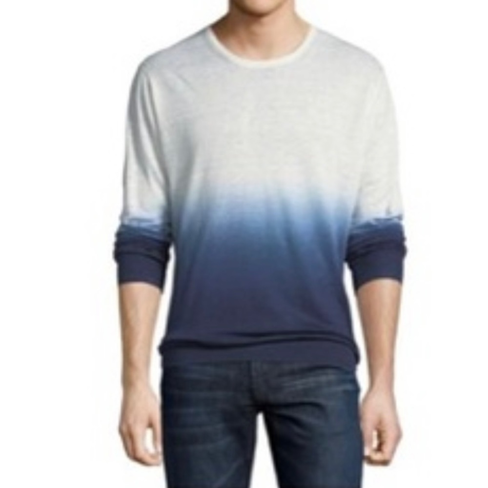 Slate & Stone crew neck 100% linen sweater lightweight size XL Men’s